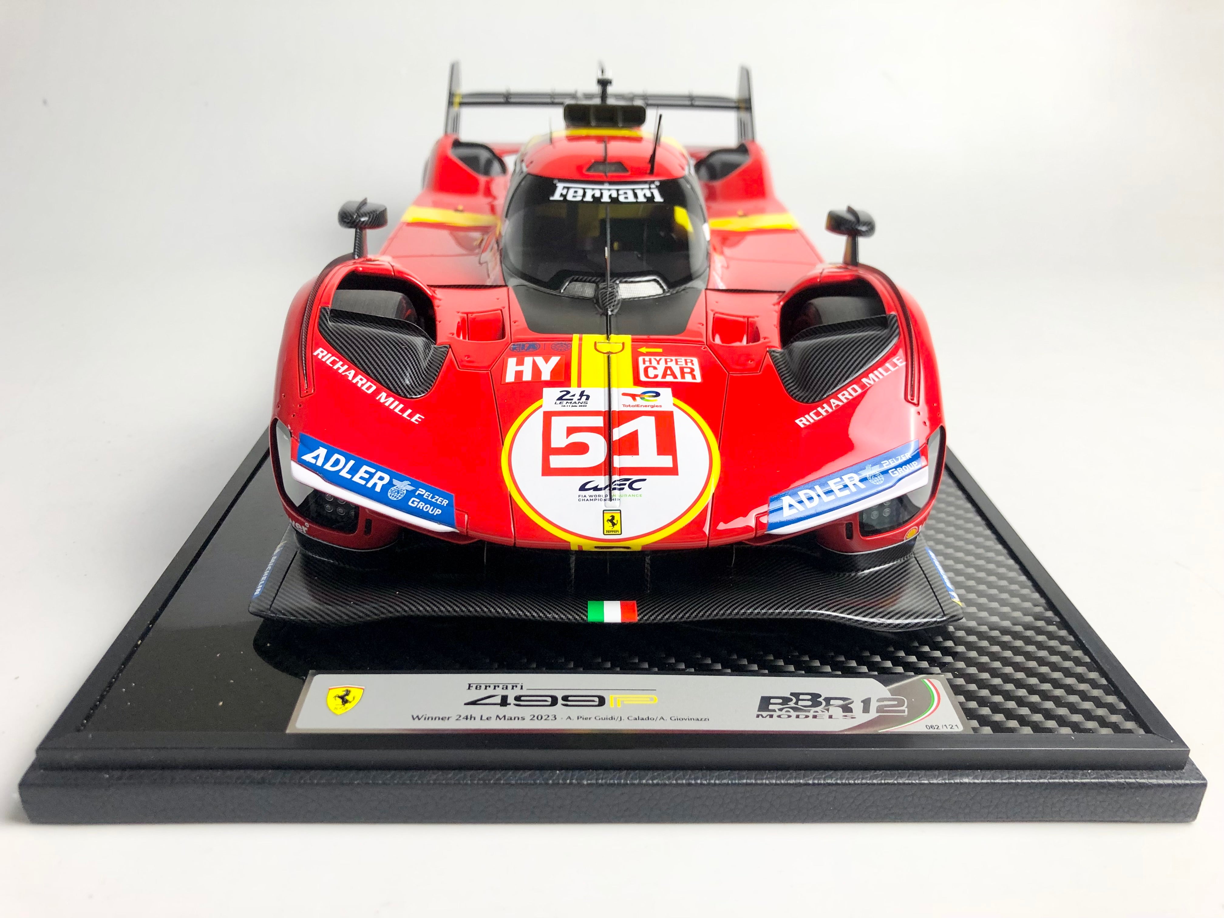 BBR 1:12 scale Ferrari 499P #51 2023 Le Mans winner