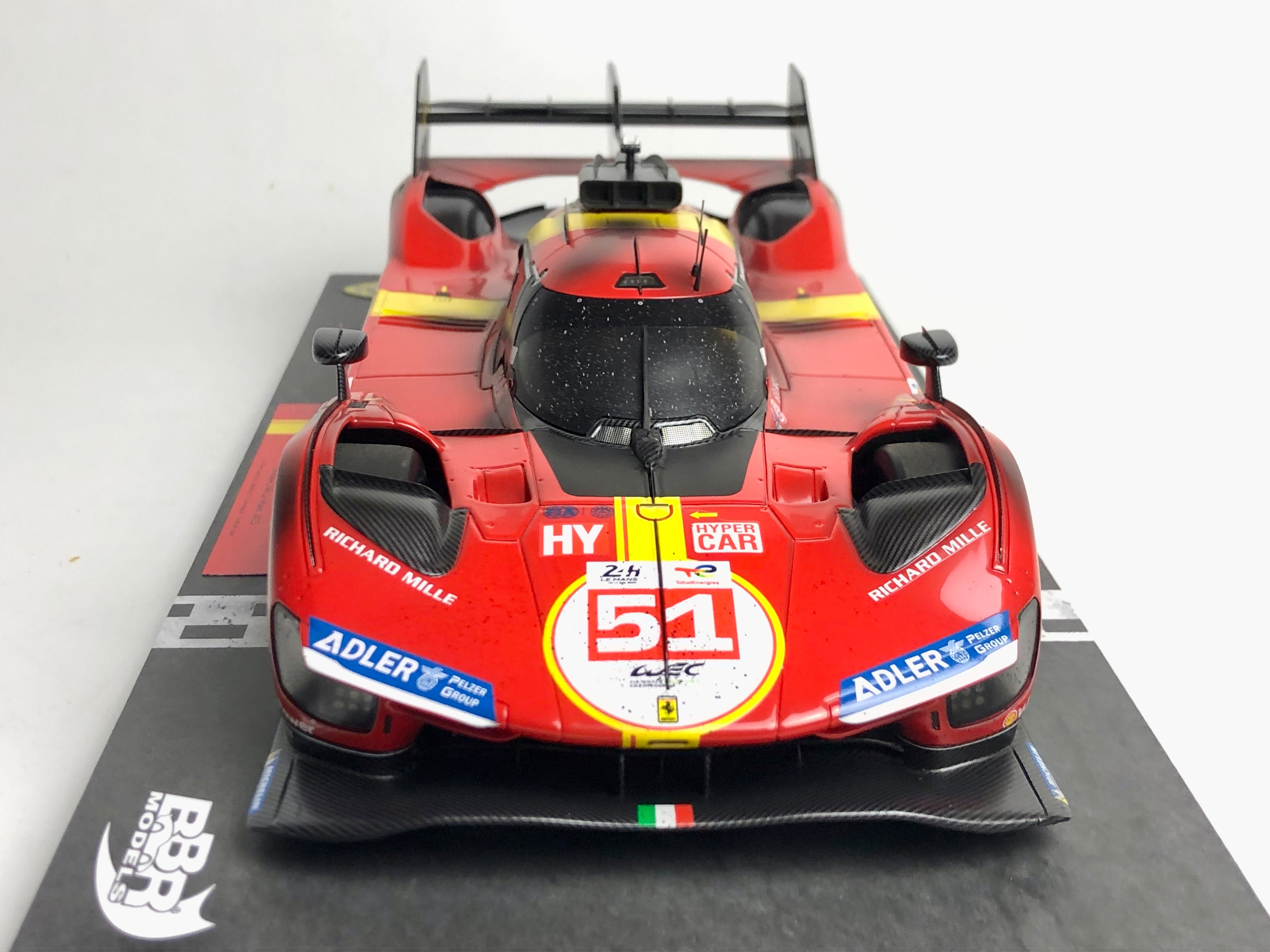 RACE FINISH BBR 1:18 scale Ferrari 499P #51 2023 Le Mans winner IN STOCK NOW!