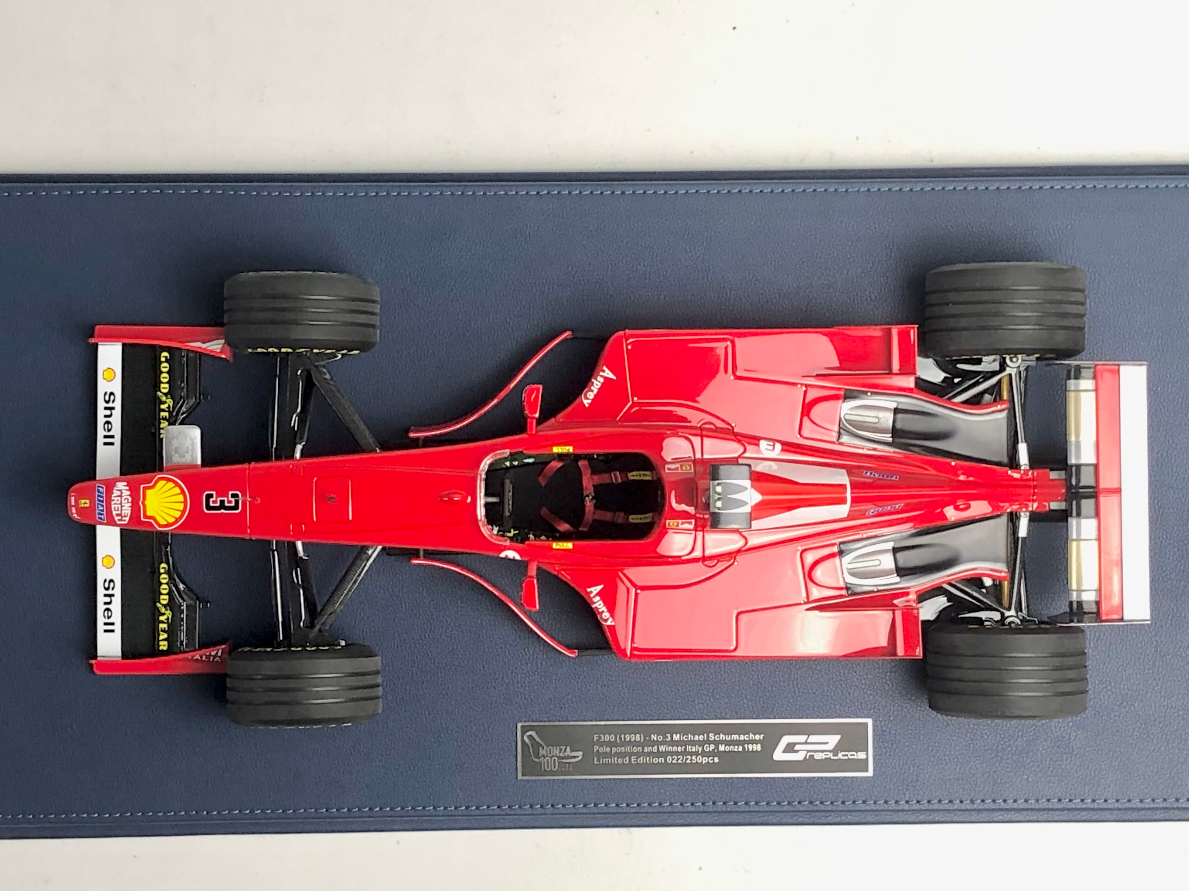 1:12 scale 1998 Ferrari F300 Michael Schumacher, Monza winner and pole