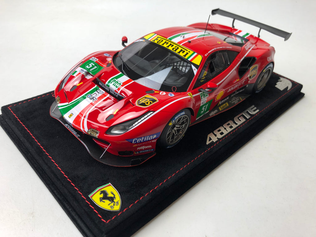 BBR 1:18 scale Ferrari 488 GTE Le Mans class winner #51 – Revilo