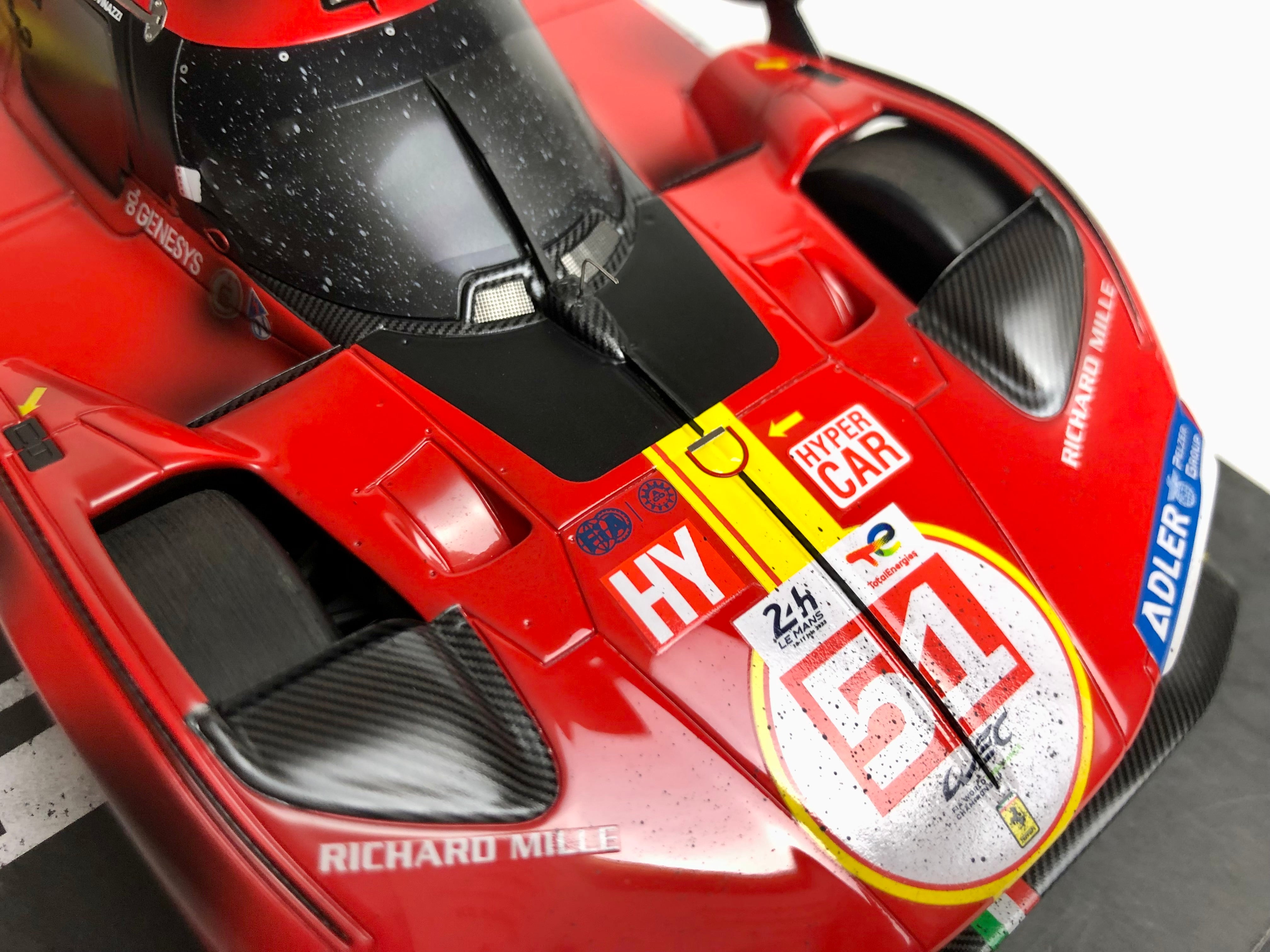 RACE FINISH BBR 1:18 scale Ferrari 499P #51 2023 Le Mans winner IN STOCK NOW!