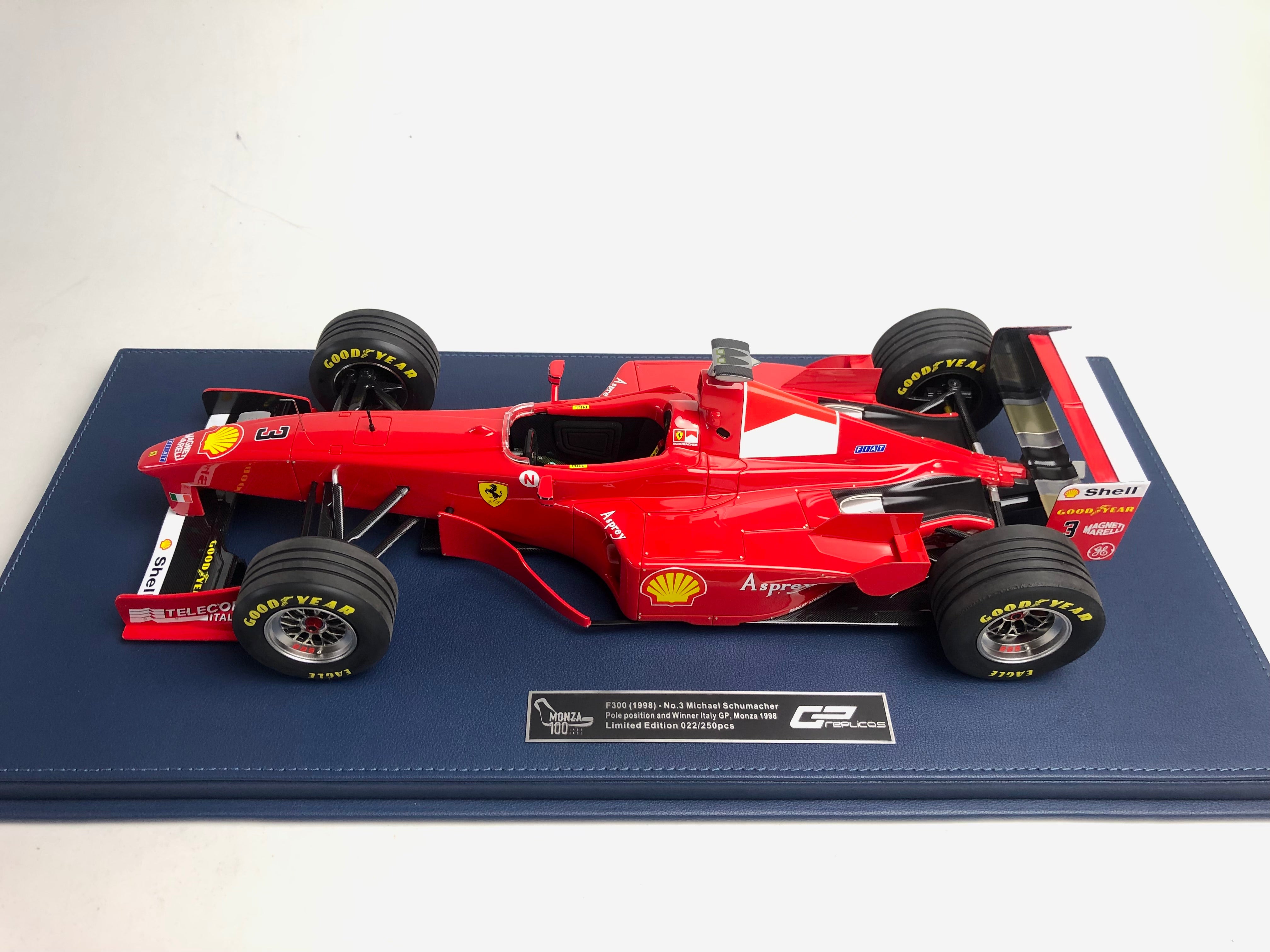 1:12 scale 1998 Ferrari F300 Michael Schumacher, Monza winner and pole