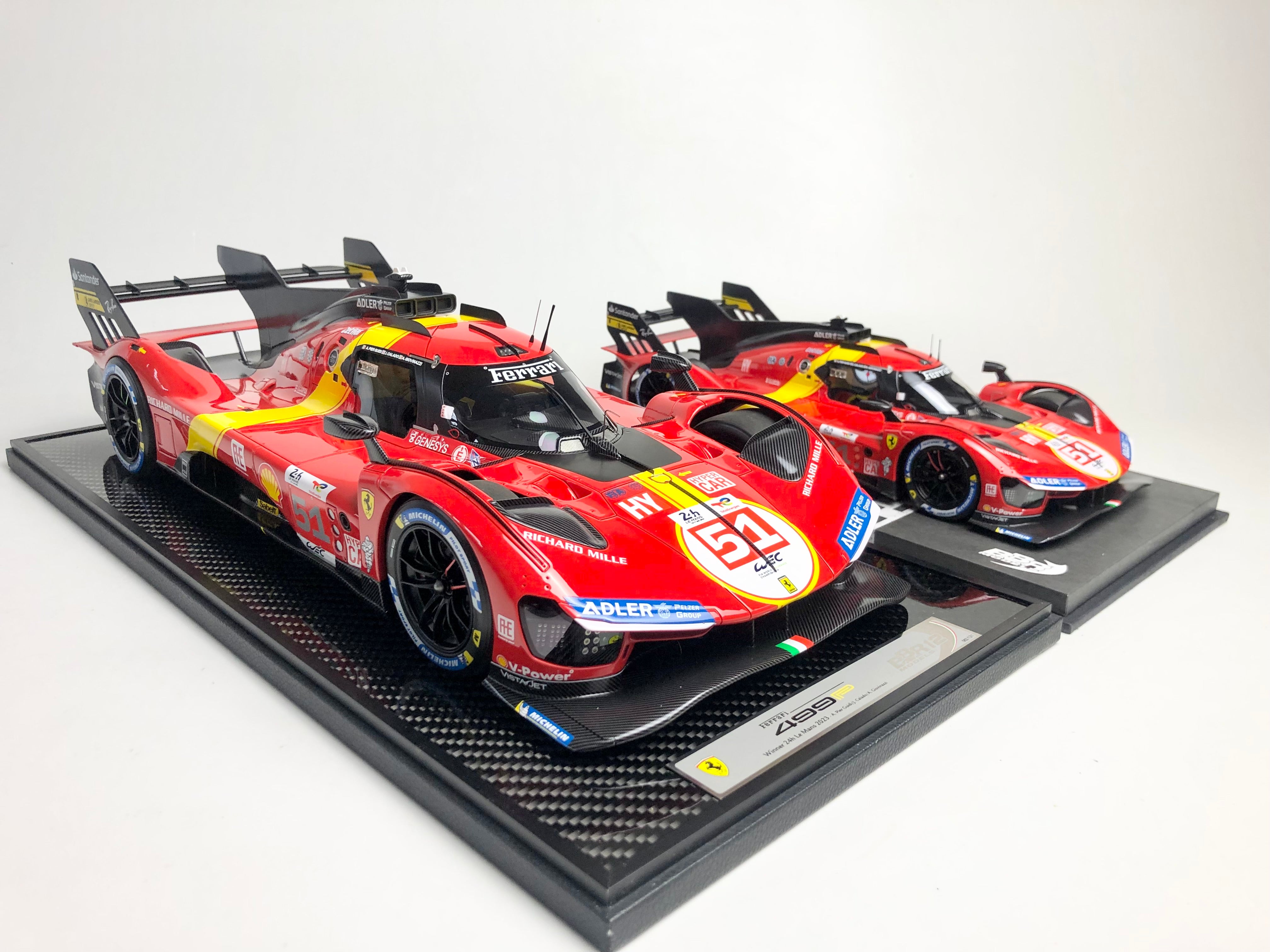 BBR 1:12 scale Ferrari 499P #51 2023 Le Mans winner