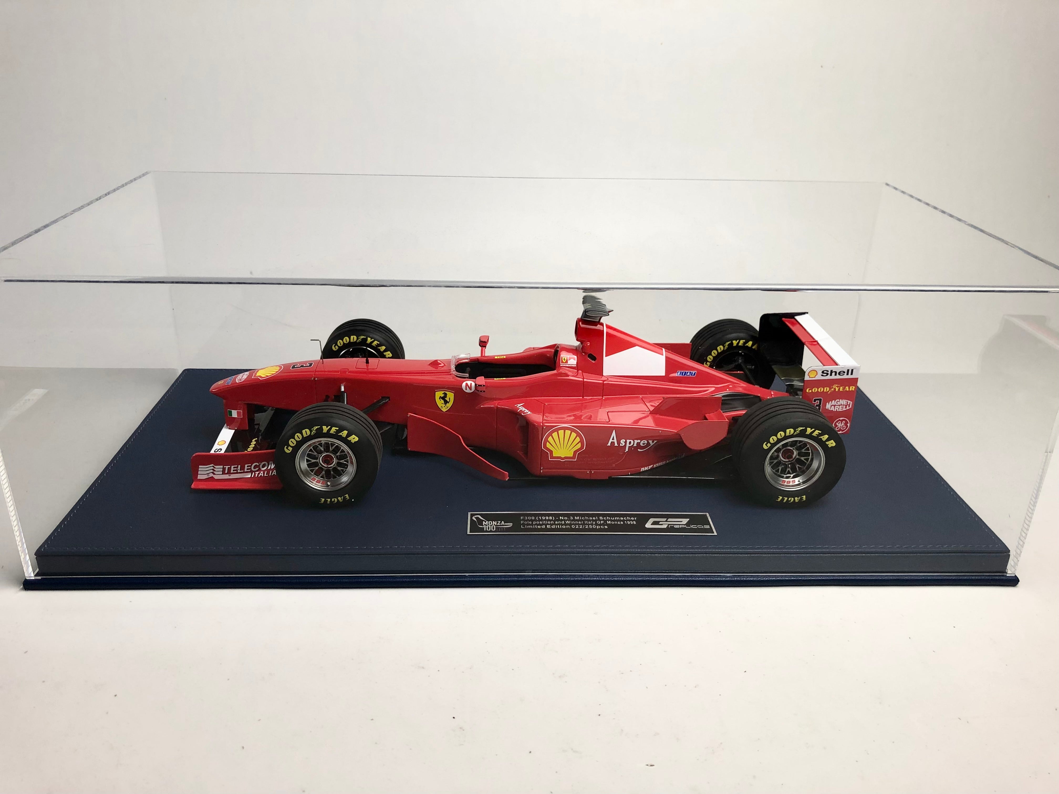 1:12 scale 1998 Ferrari F300 Michael Schumacher, Monza winner and pole