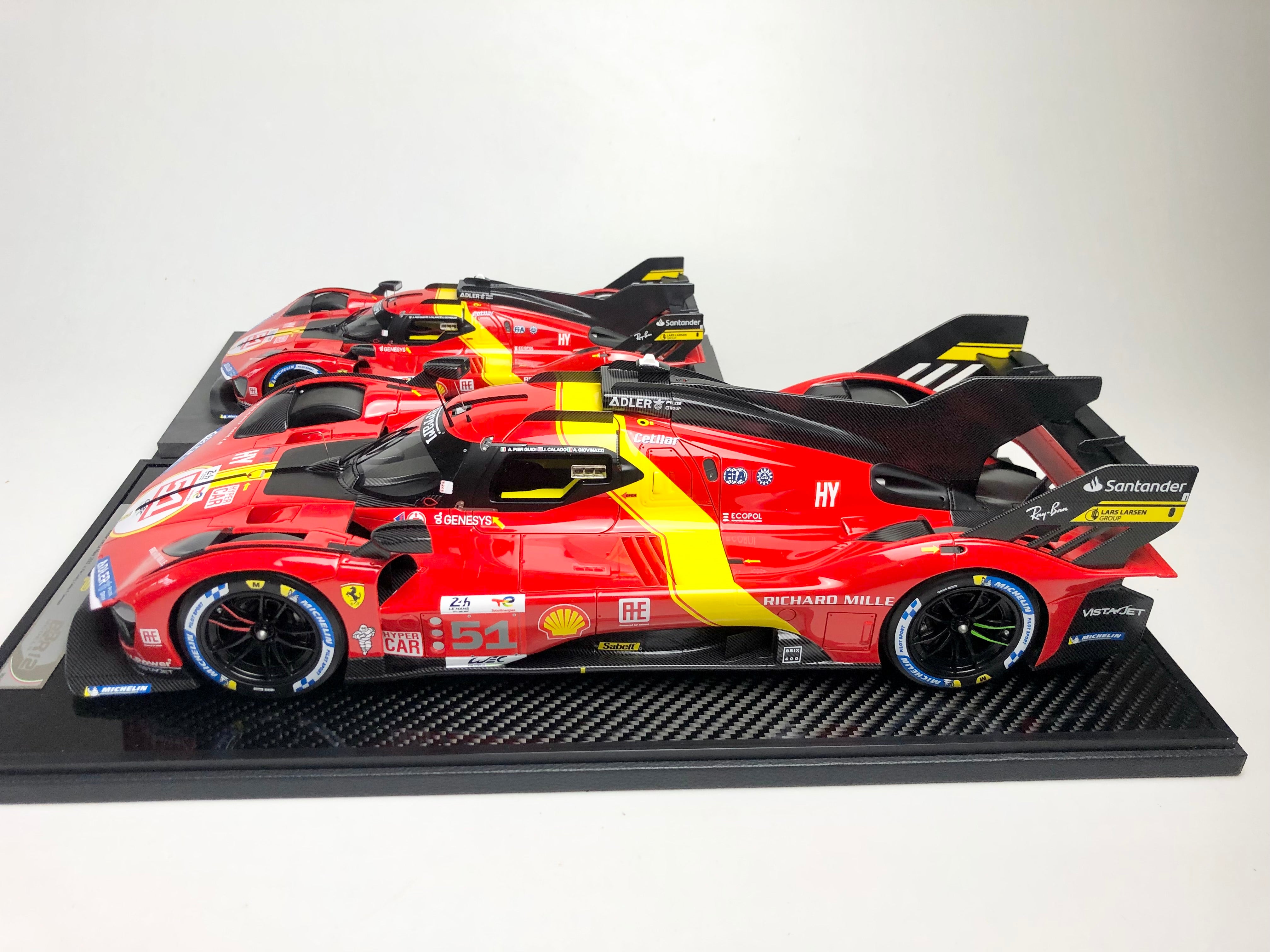 BBR 1:12 scale Ferrari 499P #51 2023 Le Mans winner