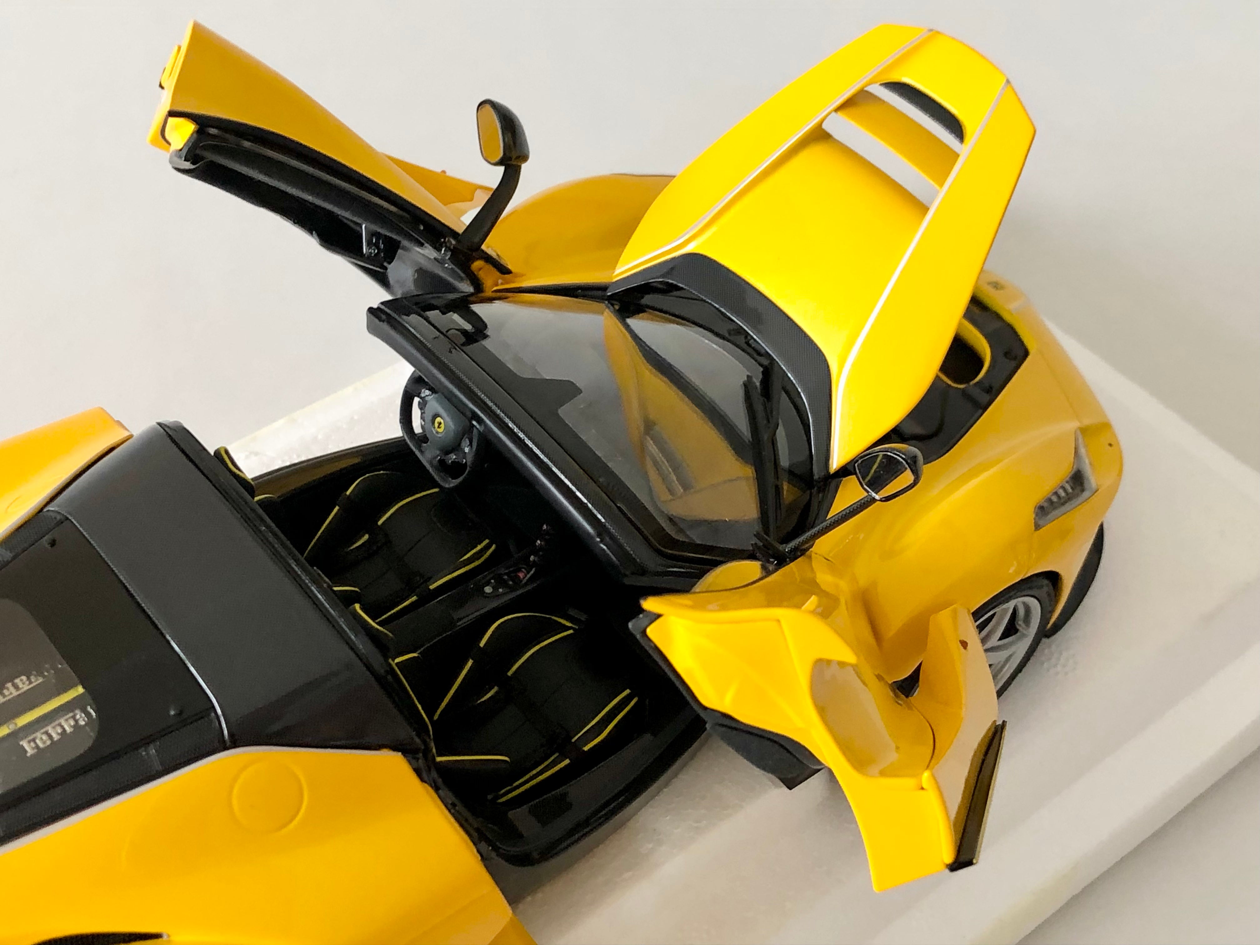 BBR La Ferrari Aperta 1:18 scale Diecast Yellow