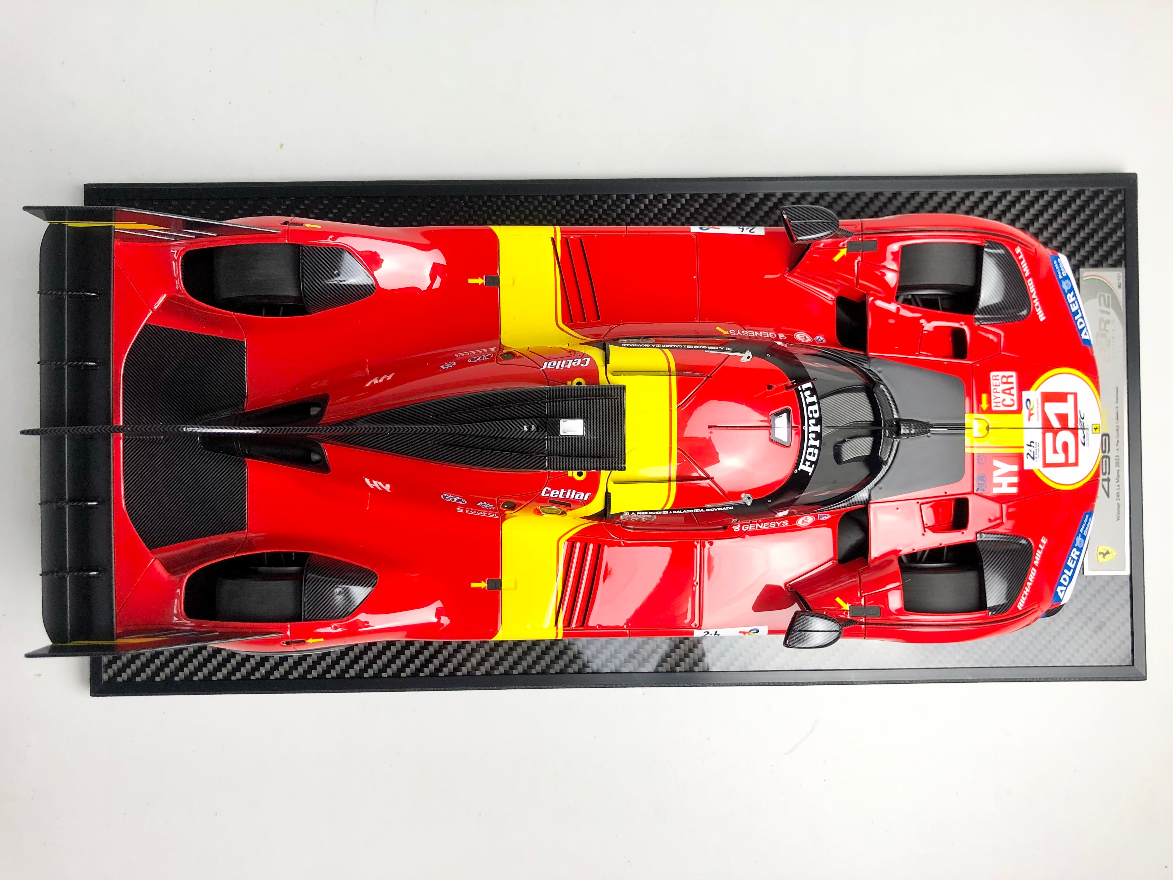 BBR 1:12 scale Ferrari 499P #51 2023 Le Mans winner