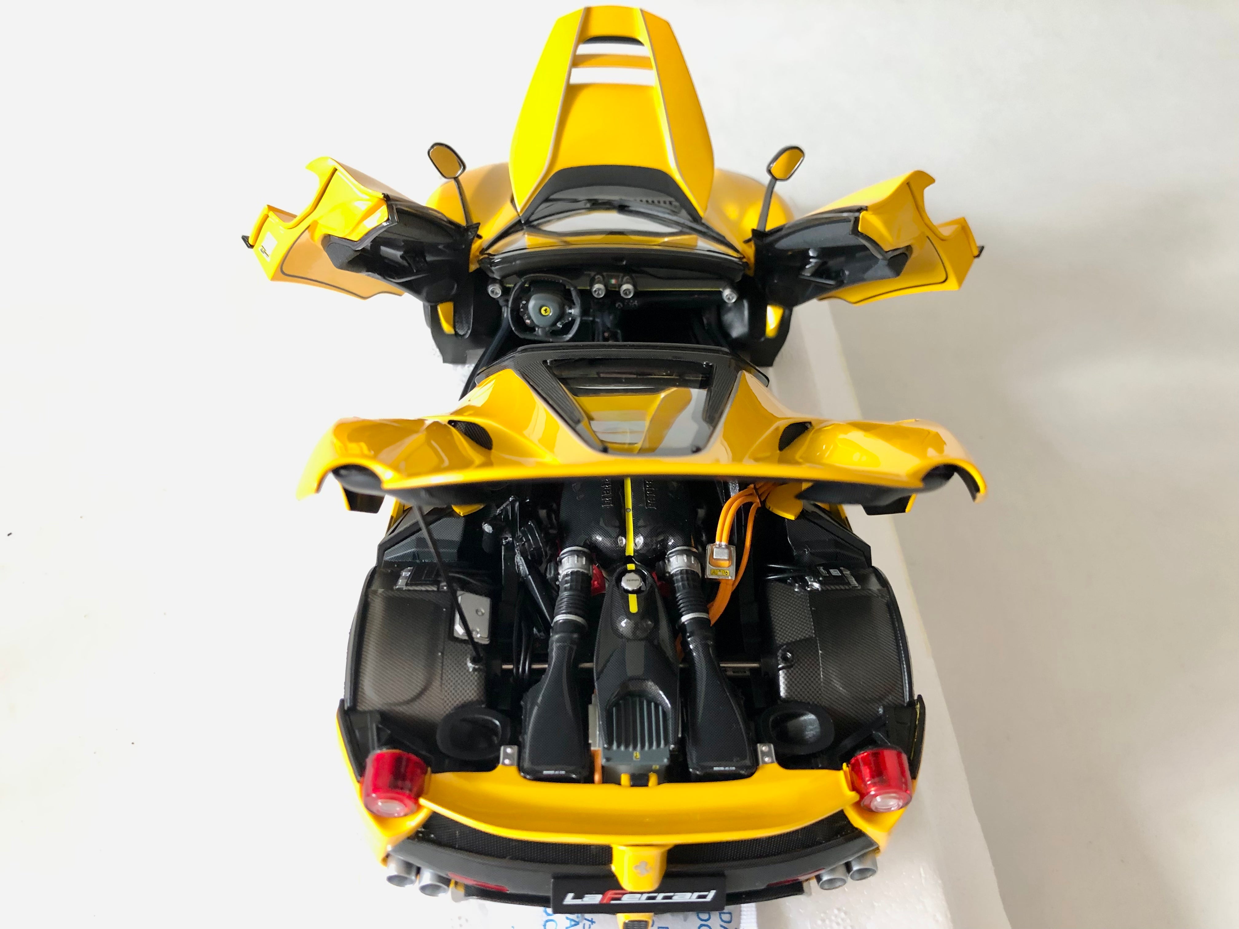 BBR La Ferrari Aperta 1:18 scale Diecast Yellow