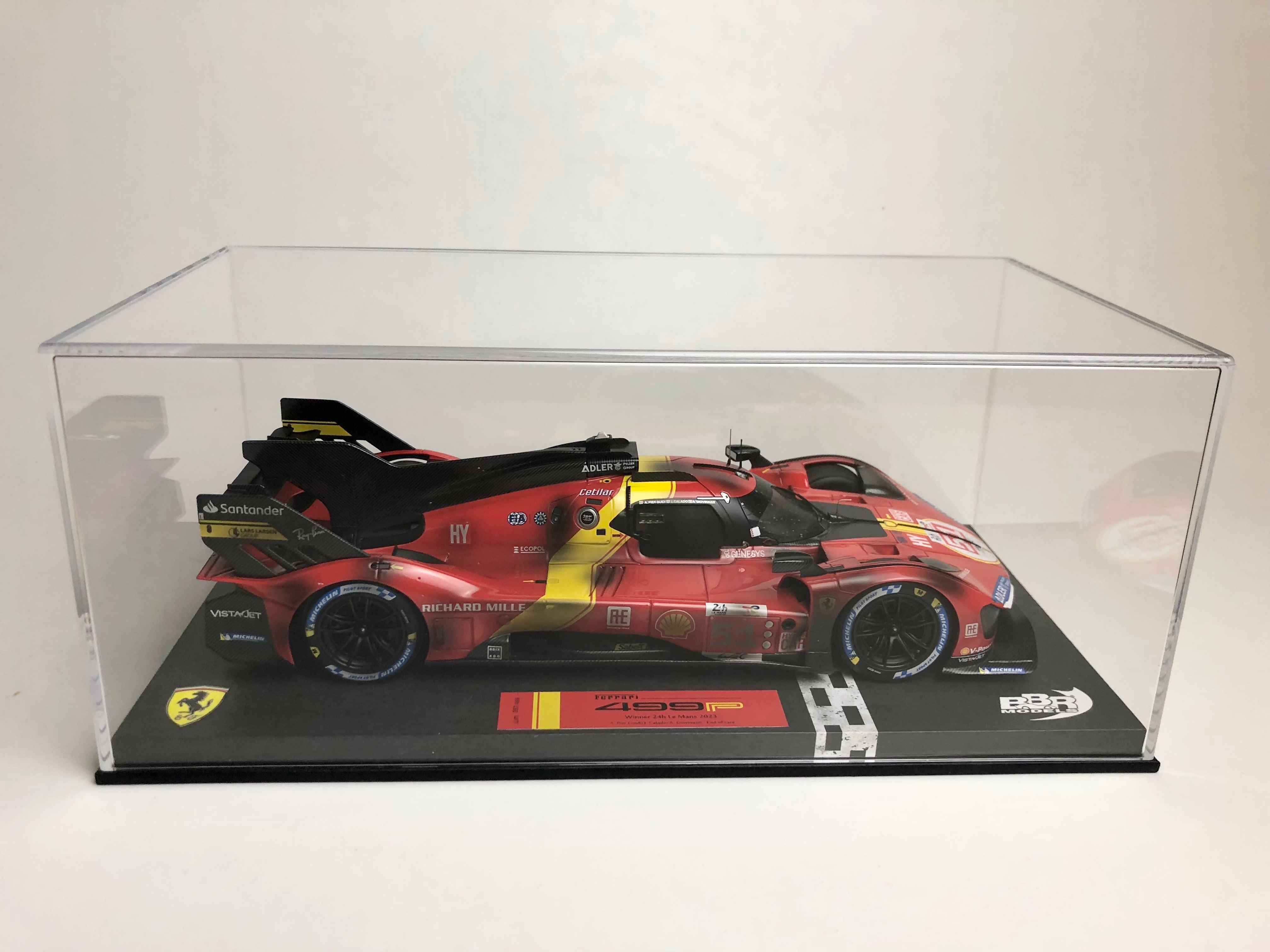 RACE FINISH BBR 1:18 scale Ferrari 499P #51 2023 Le Mans winner IN STOCK NOW!