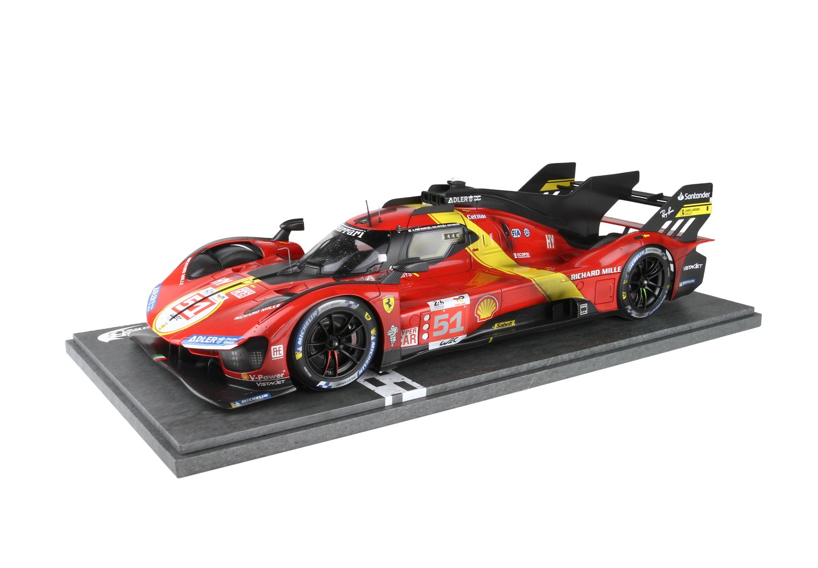 BBR 1:12 scale Ferrari 499P #51 2023 Le Mans winner Race finish